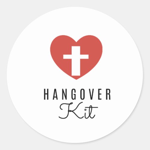Hangover Kit Drinking Labels  Favor Sticker Label