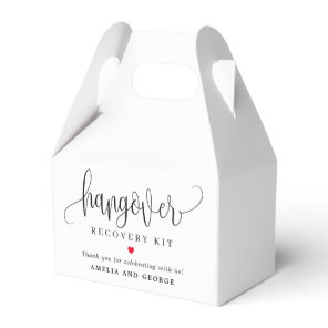 Hangover Kit Editable Color Lovely Calligraphy Favor Boxes
