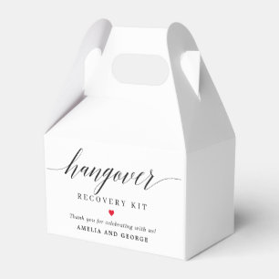 Hangover Kit Editable Color Modern Script Favor Boxes