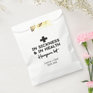 Hangover Kit Favor Bag