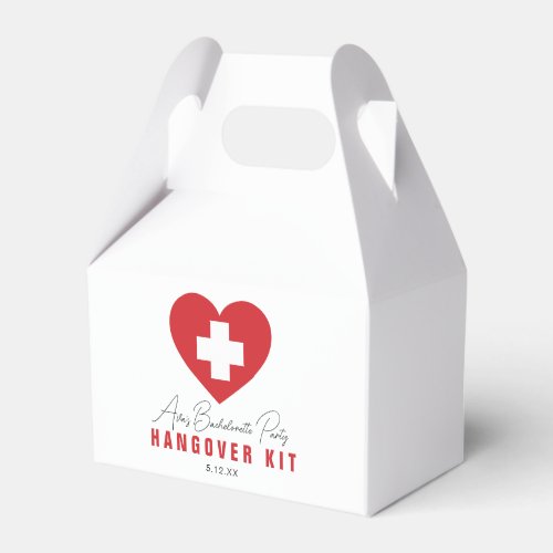 HANGOVER Kit Personalized  Favor Boxes