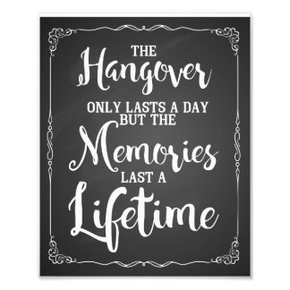 hangover party sign, chalkboard, wedding sign photo print