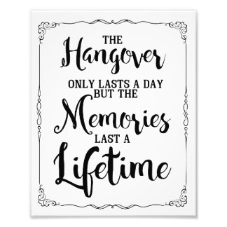 hangover party sign, vintage, wedding sign photo print