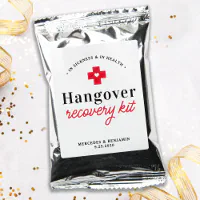 Printed Hangover Wedding Kits Favors