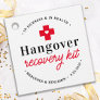 Hangover Recovery Kit Personalized Wedding Party Favor Tags