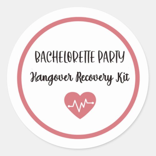 Hangover Recovery Kit Sticker