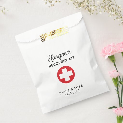 Hangover Recovery Kit, Wedding Recovery Kit Favor Bag Zazzle