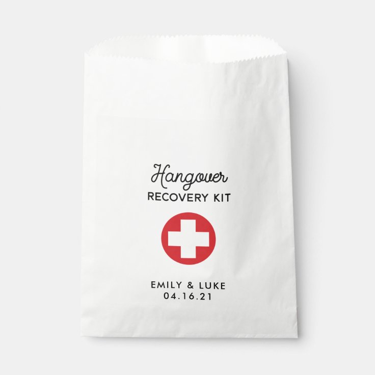Hangover Recovery Kit, Wedding Recovery Kit Favor Bag Zazzle