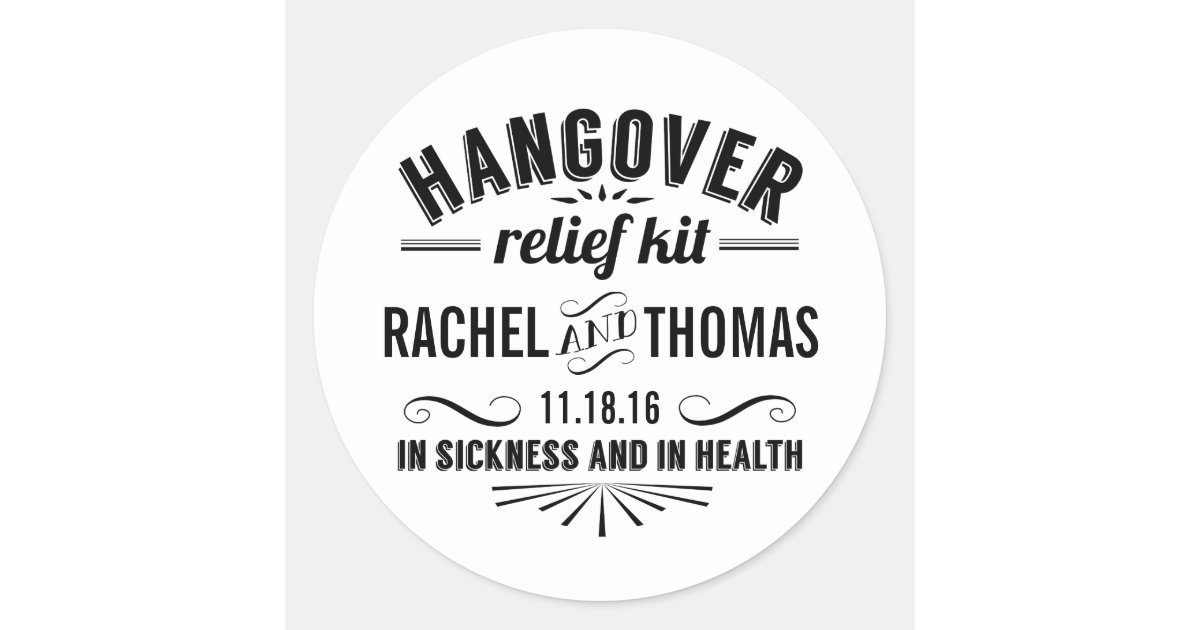 Hangover Relief Kit Personalized But Did You Die Classic Round