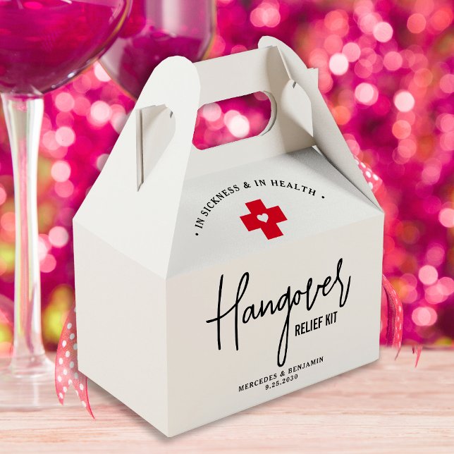 Hangover Relief Kit Personalized Wedding  Favor Boxes (Creator Uploaded)