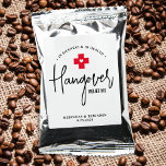 Hangover Relief Kit Personalized Wedding Favor Coffee Drink Mix<br><div class="desc">Hangover Relief Kit ! These fun wedding favor stickers are perfect to make your own hangover recovery kits for your guests, essential if you plan on having an open bar. Visit our collection for wedding favors, and hangover kit favors and wedding keepsakes. Personalize with name and date. COPYRIGHT © 2020...</div>