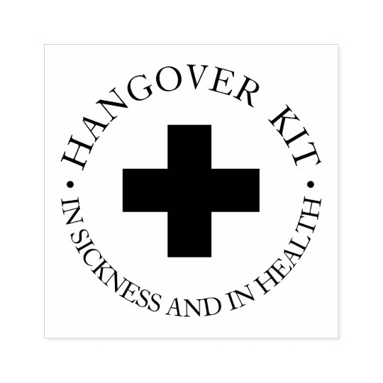 Download Hangover Relief Kit Rubber Stamp | Zazzle.com