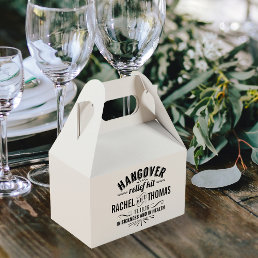Hangover Relief Kit | Vintage Style Wedding Favor Boxes