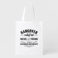Hangover Relief Kit | Wedding Favor Grocery Bag