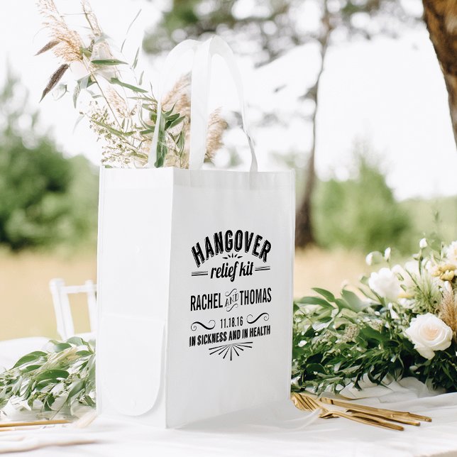 Hangover Relief Kit | Wedding Favor Grocery Bag (Creator Uploaded)