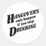 Hangovers Suck Classic Round Sticker | Zazzle