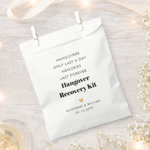 Hangovers Only Last a Day Funny Recovery Kit Favor Bag