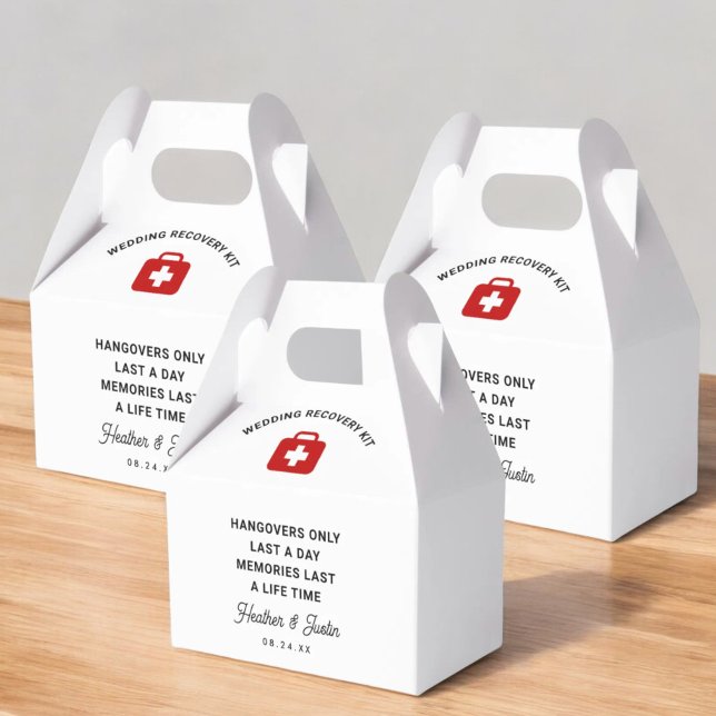 Hangovers Only Last Å Day Wedding Hangover Kit Favor Boxes (Creator Uploaded)