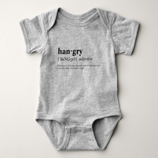 Hangry Baby Bodysuit (Front)