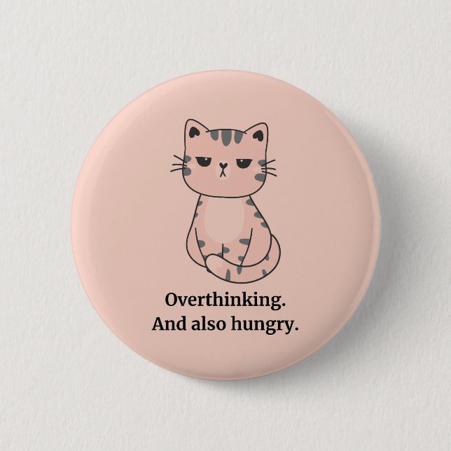   Hangry Cat Button (Front)