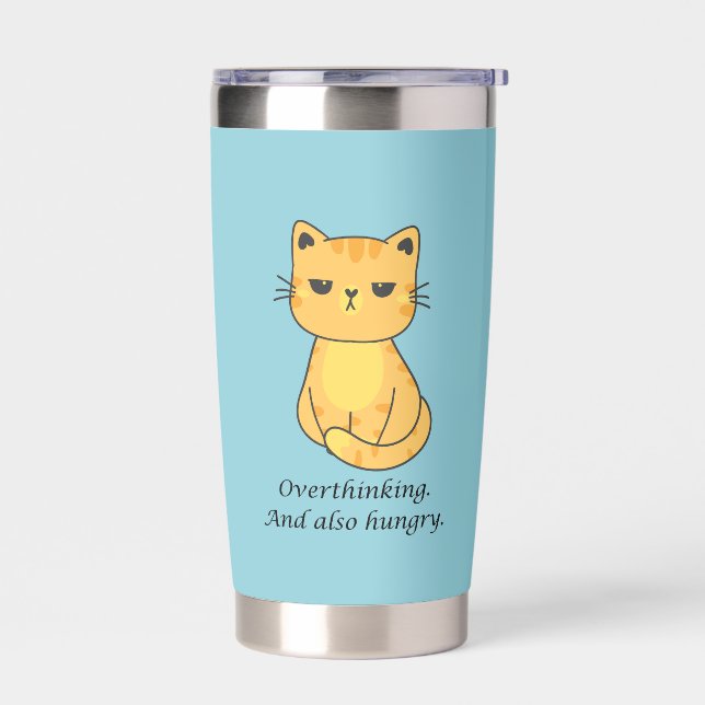 Hangry Cat Insulated Tumbler (Left)