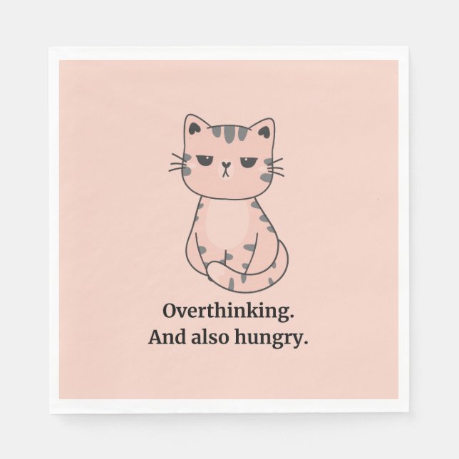 Hangry Cat Napkins (Front)