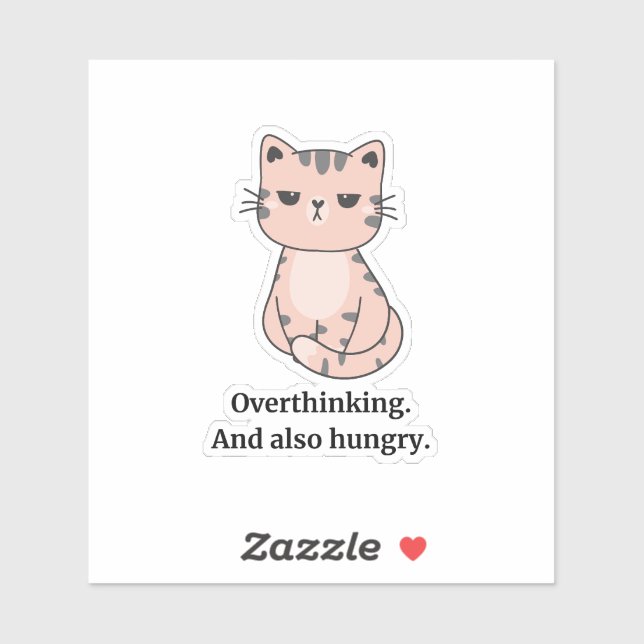   Hangry Cat Sticker (Sheet)