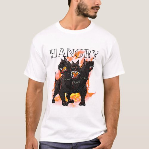 Hangry Cerberus Dog Tee T_Shirt