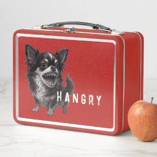 Hangry Chihuahua - Anger Management - Funny Metal Lunch Box