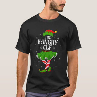 Hangry Elf Christmas Family Girls Women Elf Squad  T-Shirt