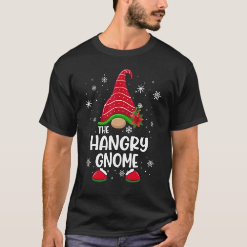 Hangry Gnome Buffalo Plaid Matching Family Christm T_Shirt