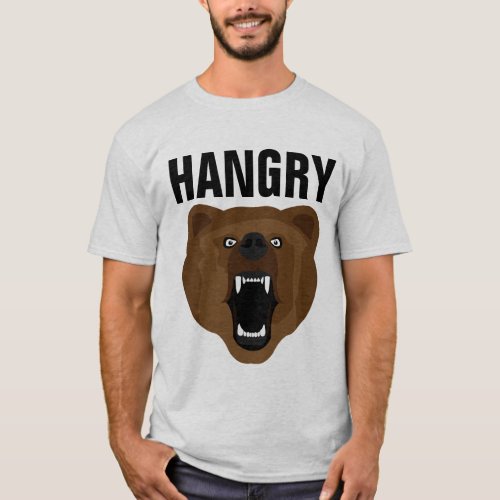 HANGRY GRIZZLY BEAR T_Shirts