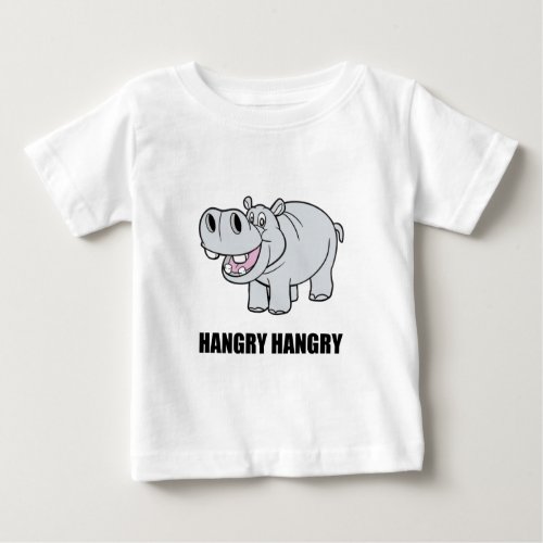 Hangry Hippo Baby T_Shirt