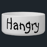 Hangry Hungry Food Funny Humor Dog Pet Bowl<br><div class="desc">This design was created from my one-of-a-kind fluid acrylic painting. It may be personalized by clicking the customize button and changing the name, initials or words. You may also change the text color and style or delete the text for an image only design. Contact me at colorflowcreations@gmail.com if you with...</div>