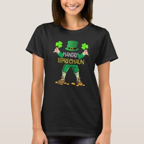 Hangry Leprechaun Boys St Patricks Day Funny T_Shirt