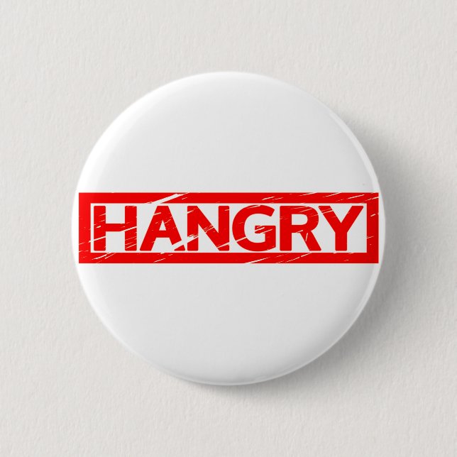 Hangry Stamp Button (Front)