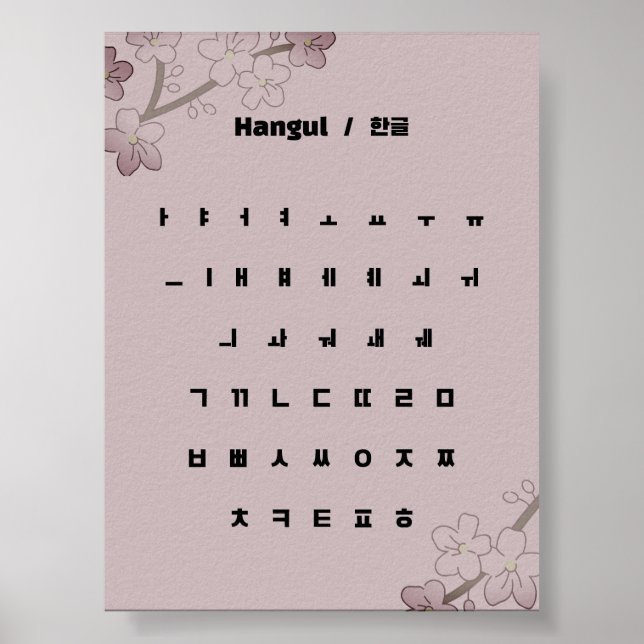 Hangul  / 한글 poster (Front)
