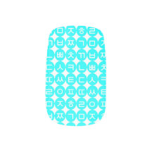 Hangul consonant sky color and pink