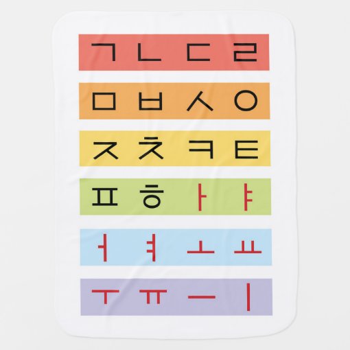 Hangul (Korean) Baby Blanket Zazzle