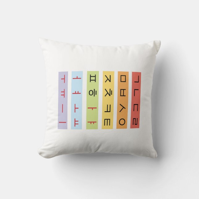 Hangul Polyester Lumbar Pillow 13" x 21" (Front)
