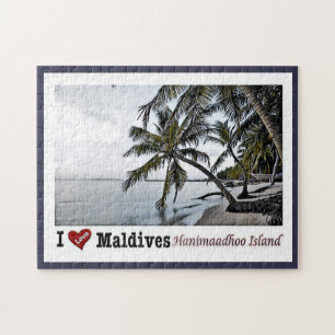 Hanimaadhoo Island - Maldives I Love - Jigsaw Puzzle