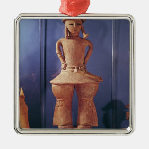 Haniwa figure, 250-550 metal ornament