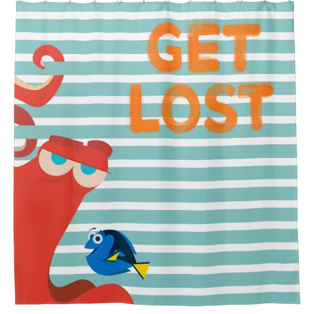 Hank & Dory | Get Lost Shower Curtain (Front)
