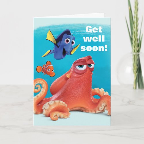 Hank Dory  Nemo  Get Well Soon Card