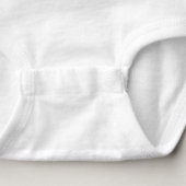 Hank | Live in a Glass Box Alone Baby Bodysuit (Detail - Bottom (in White))