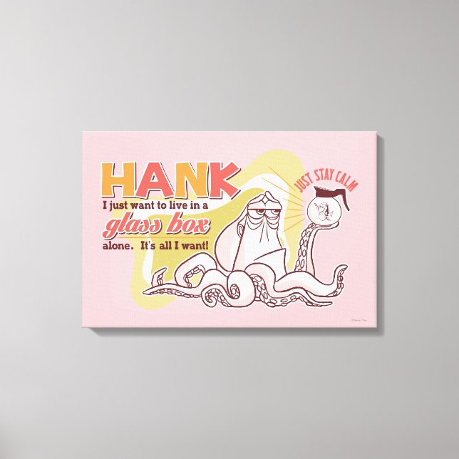 Hank | Live in a Glass Box Alone Canvas Print (Front)