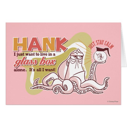 Hank | Live in a Glass Box Alone Cards (Front Horizontal)