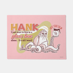Hank   Live in a Glass Box Alone Doormat