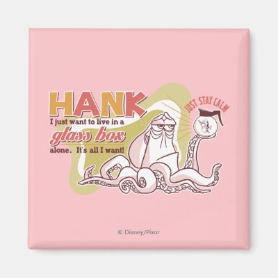 Hank | Live in a Glass Box Alone Magnet