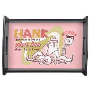 Hank   Live in a Glass Box Alone Serving Tray